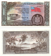 Western Samoa 5 Pounds ND 2020 P-15CS - Samoa