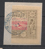 COTE DES SOMALIS - 1894-1900 - N°YT. 13c - Vue De Djibouti 30c Brun-gris - Coupé Sur Fragment - Oblitéré / Used - Used Stamps