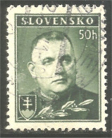 810 Slovensko Slovakia 1939 Dr Josef Tiso Catholic Priest (SLK-42b) - Oblitérés