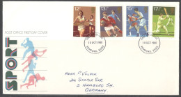 United Kingdom Of Great Britain.  FDC Sc. 924-927.  Sport Centenaries.  FDC Cancellation On FDC Envelope - 1971-1980 Em. Décimales