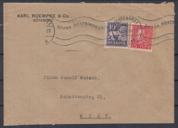 ⁕ Sweden 1921 ⁕ Göteborg - Wien ⁕ Used Cover - Covers & Documents