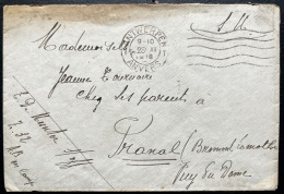 BELGIQUE / ENVELOPPE WW1 EN FRANCHISE / 1918 ANTWERPEN POUR BROMONT LAMOTHE PUY DE DOME - Army: Belgium