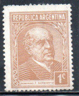 ARGENTINA 1935 1951 SARMIENTO 1c MH - Nuovi