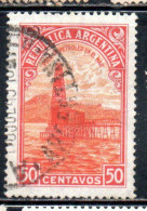 ARGENTINA 1935 1951 1936 OIL WELL PETROLEUM 50c USED USADO OBLITERE' - Used Stamps