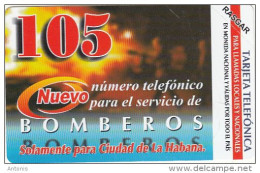 CUBA(Urmet) - Bomberos, "105" Emergency Number, 07/03, Mint - Cuba