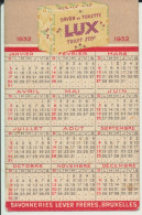 VIEUX PAPIERS    CALENDRIER   ( PETIT FORMAT)  -( 1921-1940)       1932  MISS UNIVERS  -  NETTA DUCHATEAU. - Petit Format : 1921-40