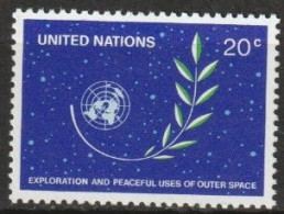 UNO New York 1982 MiNr.396 ** Postfrisch 2. Konferenz Der UNO über Friedliche Nutzung Des Weltraums ( 9265  ) - Neufs