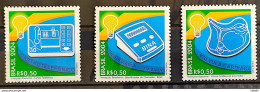 C 2583 Brazil Stamp Inventions Bina Card Phone Heart Valve Communication 2004 Complete Series - Ongebruikt