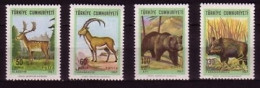 TÜRKEI MI-NR. 2038-2041 POSTFRISCH(MINT) BRAUNBÄR, HIRSCH,ZIEGE, WILDSCHWEIN - Ungebraucht