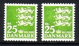 DÄNEMARK MI-NR. 399 X + Y POSTFRISCH KLEINES REICHSWAPPEN - Unused Stamps