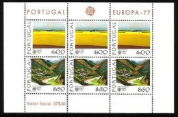 PORTUGAL BLOCK 20 POSTFRISCH(MINT) EUROPA CEPT 1977 LANDSCHAFTEN - 1977