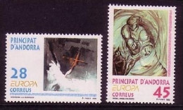 ANDORRA SPANISCH MI-NR. 232-233 POSTFRISCH(MINT) EUROPA 1993 - ZEITGENÖSSISCHE KUNST - 1993