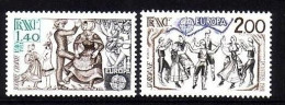 FRANKREICH MI-NR. 2259-2260 POSTFRISCH EUROPA 1981 FOLKLORE TANZEN - 1981