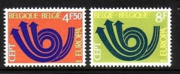 BELGIEN MI-NR. 1722-1723 POSTFRISCH(MINT) EUROPA 1973 POSTHORN - 1973