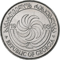 Géorgie, 2 Thetri, 1993, Acier Inoxydable, SPL, KM:77 - Georgia