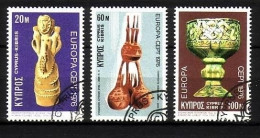 ZYPERN MI-NR. 435-437 GESTEMPELT(USED) EUROPA 1976 KUNSTHANDWERK - 1976