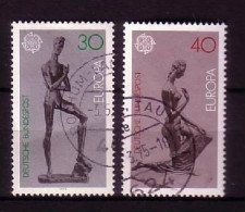 DEUTSCHLAND MI-NR. 804-805 GESTEMPELT(USED) EUROPA 1974 SKULPTUREN LEHMBRUCK - 1974