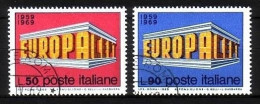 ITALIEN MI-NR. 1295-1296 O EUROPA 1969 - EUROPA CEPT - 1969