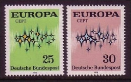 DEUTSCHLAND MI-NR. 716-717 POSTFRISCH(MINT) EUROPA 1972 - STERNE - 1972