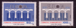 TÜRKEI MI-NR. 2667-2668 POSTFRISCH(MINT) EUROPA 1984 BRÜCKE - 1984