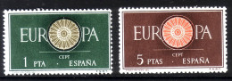 SPANIEN MI-NR. 1189-1190 POSTFRISCH(MINT) EUROPA CEPT 1960 WAGENRAD - 1960