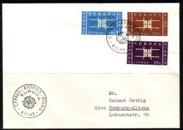 ZYPERN MI-NR. 225-227 FDC EUROPA CEPT 1963 - 1963