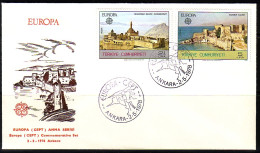 TÜRKEI MI-NR. 2443-2444 FDC EUROPA 1978 BAUDENKMÄLER - 1978