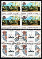 SPANIEN MI-NR. 3064-3065 GESTEMPELT(USED) 4er BLOCK EUROPA 1992 ENTDECKUNG AMERIKAS COLUMBUS SCHIFFE - 1992