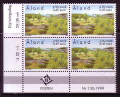 ALAND MI-NR. 157 POSTFRISCH(MINT) 4er BLOCK EUROPA 1999 NATUR- Und NATIONALPARKS - 1999