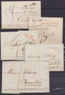 Lot De 5 Lettres De ANVERS Pour GAND Entre 1804 Et 1834 - Voir Scans - Andere & Zonder Classificatie