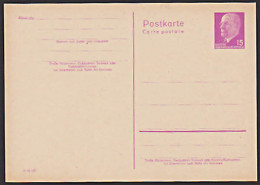 DDR GA P72 15 Pf. Walther Ulbricht Ungebraucht SED Staatsratsvorsitzender - Cartoline Private - Nuovi