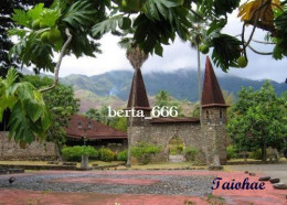 Marquesas Islands Nuku Hiva Taiohae Cathedral New Postcard - French Polynesia