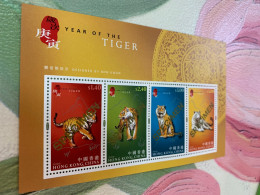 Hong Kong Stamp New Year Of Tiger 2010 Specimen 2001 - Lettres & Documents