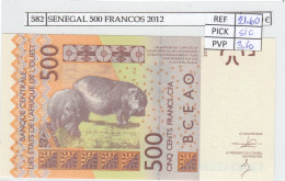 BILLETE SENEGAL 500 FRANCOS CFA 2012 P-119 Aa SIN CIRCULAR - Other - Africa