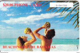 BAHAMAS ISL.(chip) - Beaching In Bahamas(BAH C7D), Used - Bahama's