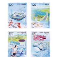 China MNH Stamp,2023 Integrated Development Of The Yangtze River Delta,4v - Ongebruikt