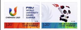 China MNH Stamp,2023 The 31st Chengdu University Games,2v - Nuevos