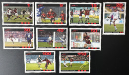 Afghanistan 2004 Mi. ? Football Fußball Soccer Milan AC Milano MNH** 9 Val. - Afghanistan