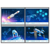 China MNH Stamp,2022 China Space Station,4v - Nuevos