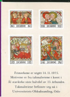 Norway 1975 Card With Imprinted Stamps  For Christmas   Maximum Card     Unused - Lettres & Documents