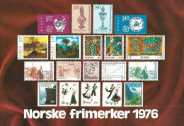 Norway 1976 Card With Imprinted Stamps Issued 1976    Unused - Brieven En Documenten
