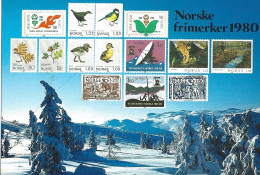 Norway 1980 Card With Imprinted Stamps Issued 1980    Unused - Brieven En Documenten