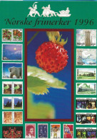 Norway 1996 Card With Imprinted Stamps Issued 1996    Unused - Briefe U. Dokumente
