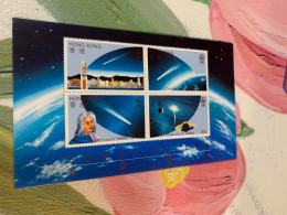 Hong Kong Stamp FDC 1986 Halley Comet Space MNH S/s - Covers & Documents