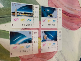 Hong Kong Stamp Set 1986 Halley Comet Space MNH S/s - Brieven En Documenten