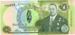 TONGA 50 PA'ANGA 2015 UNC  A020839 - Tonga