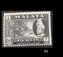 (TI)(MLYPRS57-1) MALAYA MALAYSIA MALAISIE PERLIS 1957 Sultan ** MNH Neufs 1cent (1) - Perlis