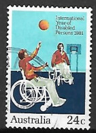 AUSTRALIE   -  1981.   Basket  Handisport.  Oblitéré - Handisport