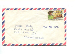 ST CHRISTOPHER NEVIS ANGILLA - Affranchissement Seul Sur Lettre - Pirate Bateau - St.Christopher-Nevis-Anguilla (...-1980)