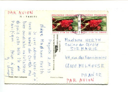 POLYNESIE FRANCAISE - Affr. Sur Carte Postale - Covers & Documents